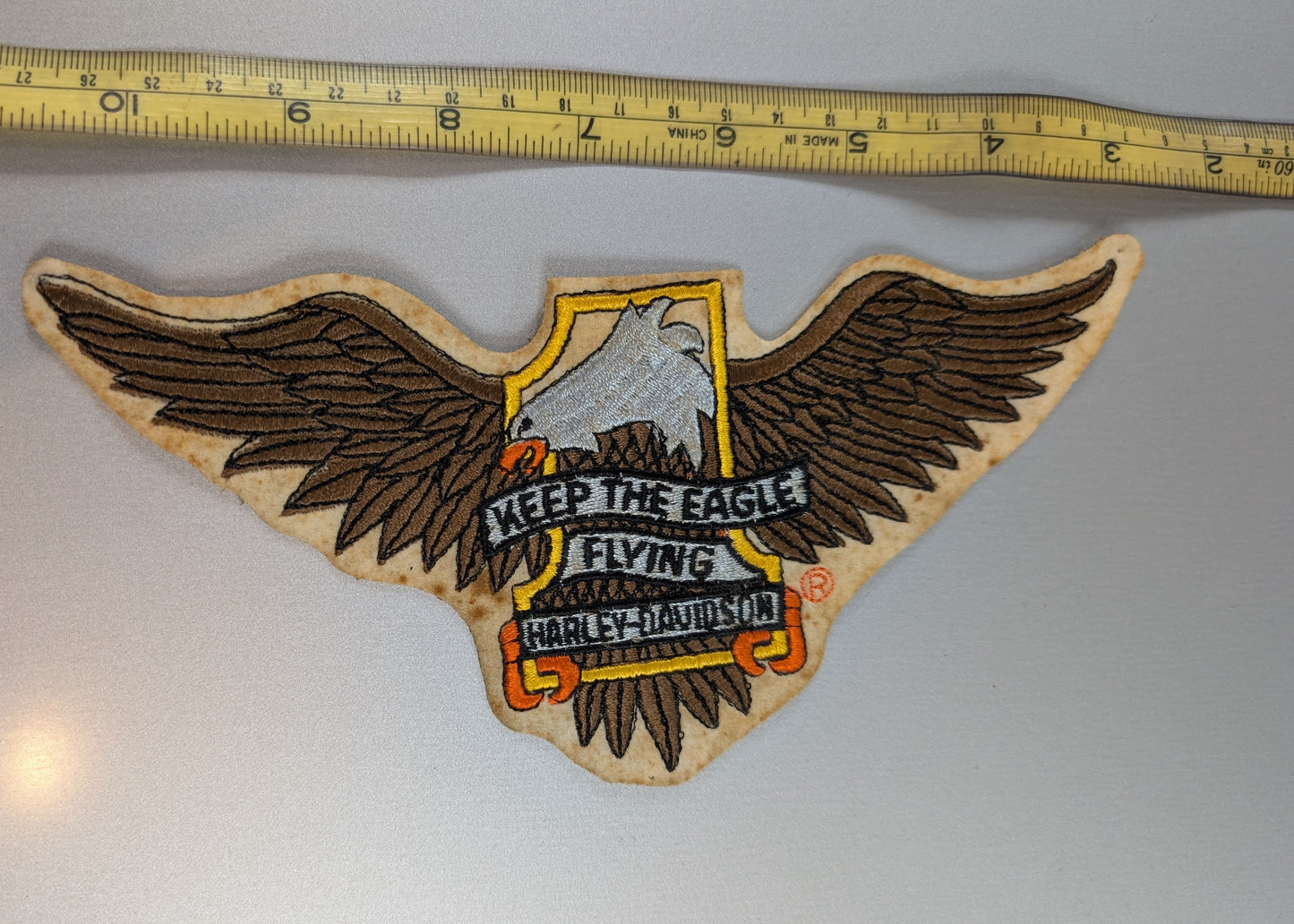 Vintage Harley-Davidson “Keep the Eagle Flying” Patch