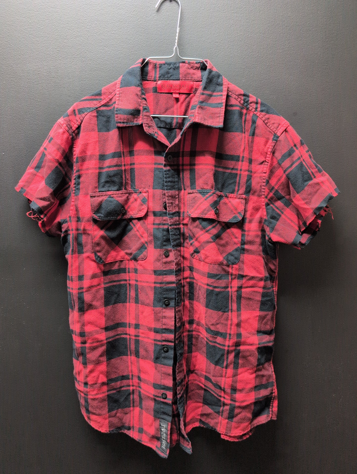 Black Craft Cult short sleeve flannel