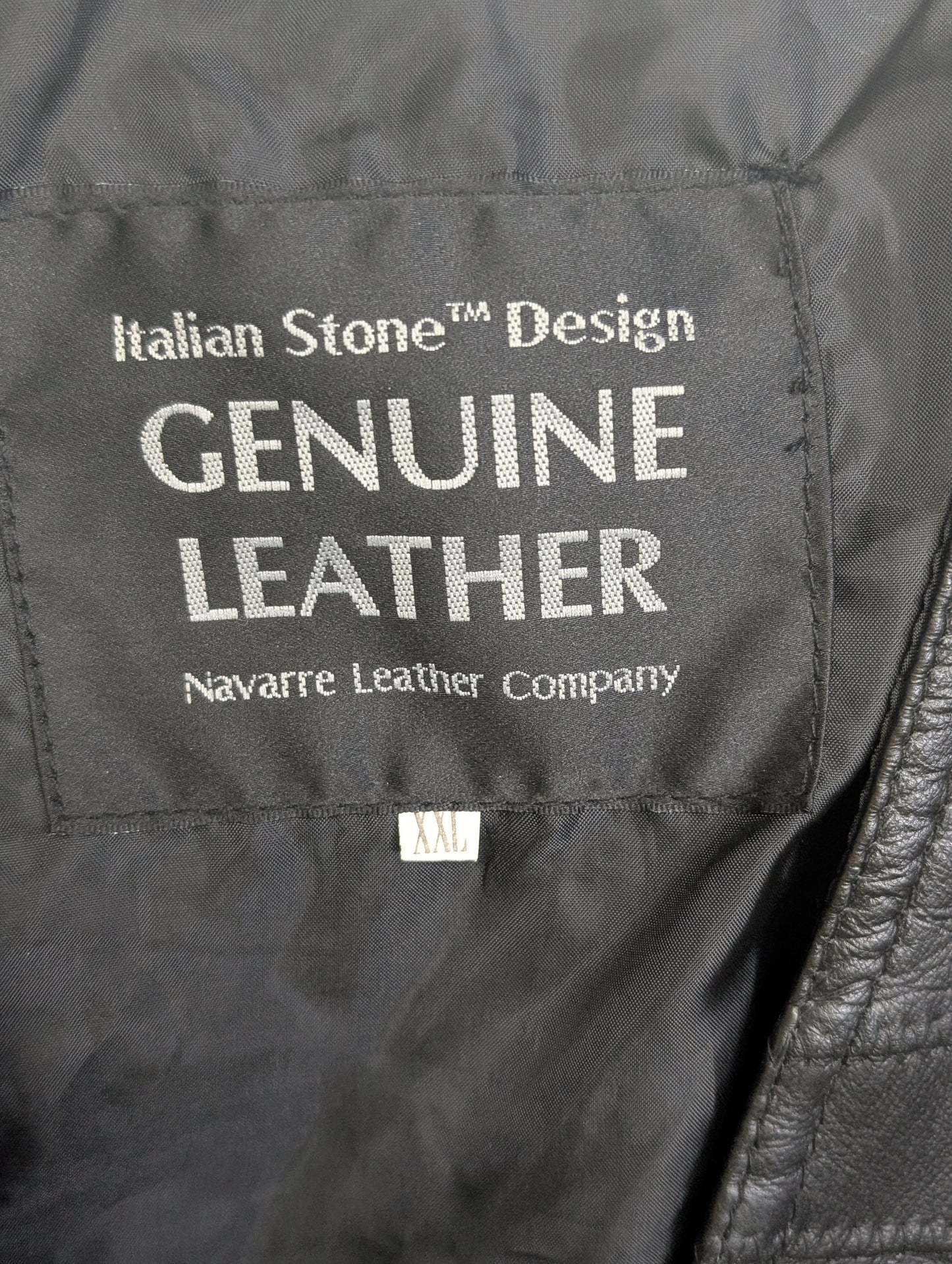 Italian Stone Genuine Leather Vintage Patchwork Vest