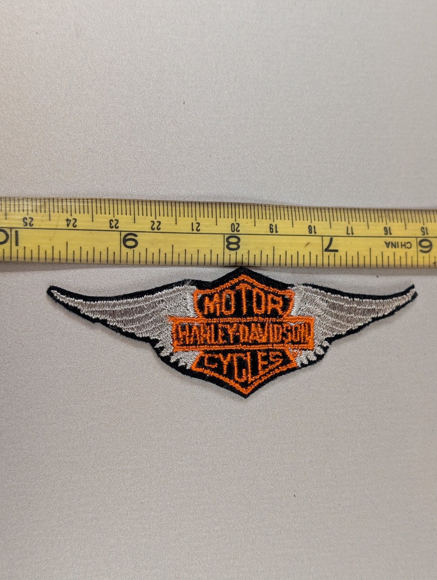 Vintage Harley-Davidson Winged Bar & Shield Patch – Gauze Back