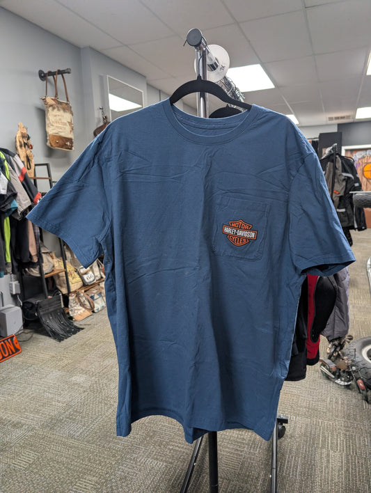 Dark Blue Harley Davidson T-shirt xxl