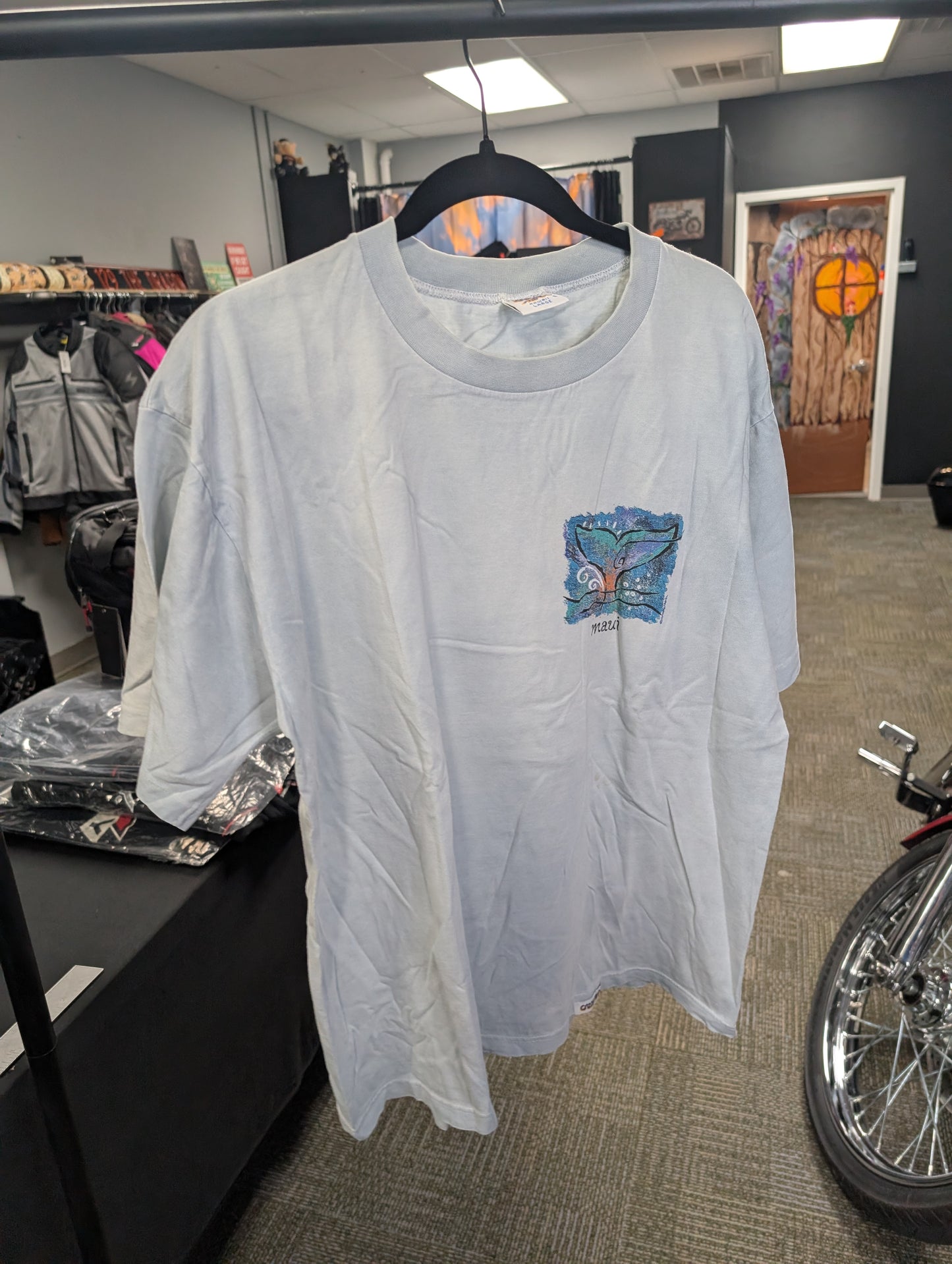 Vintage Maui Whale Watch Single Stitch - Large Crazy Shirt made in Hawaii