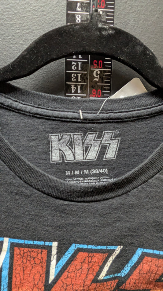 KISS "Alive! In '75" Graphic Tee – Black – Size Medium
