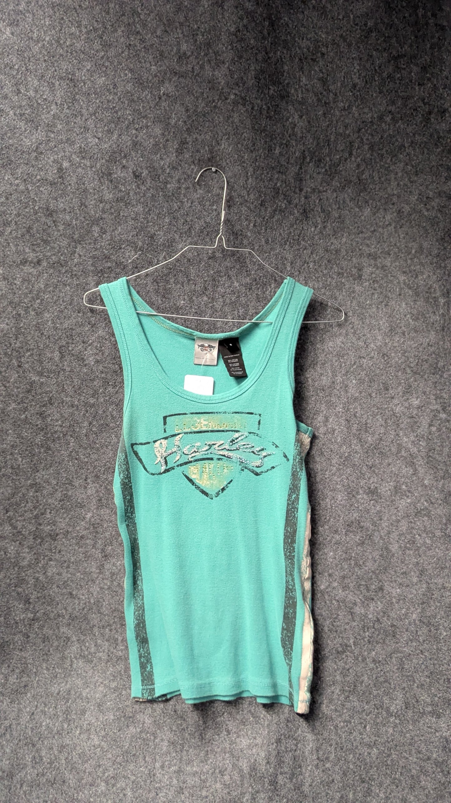 Harley-Davidson Women’s Turquoise Tank Top – Size S