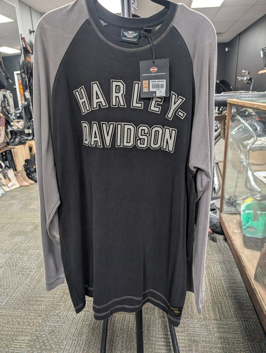 Black And Grey Harley Davidson Long Sleeve Shirt, New with tags, XL