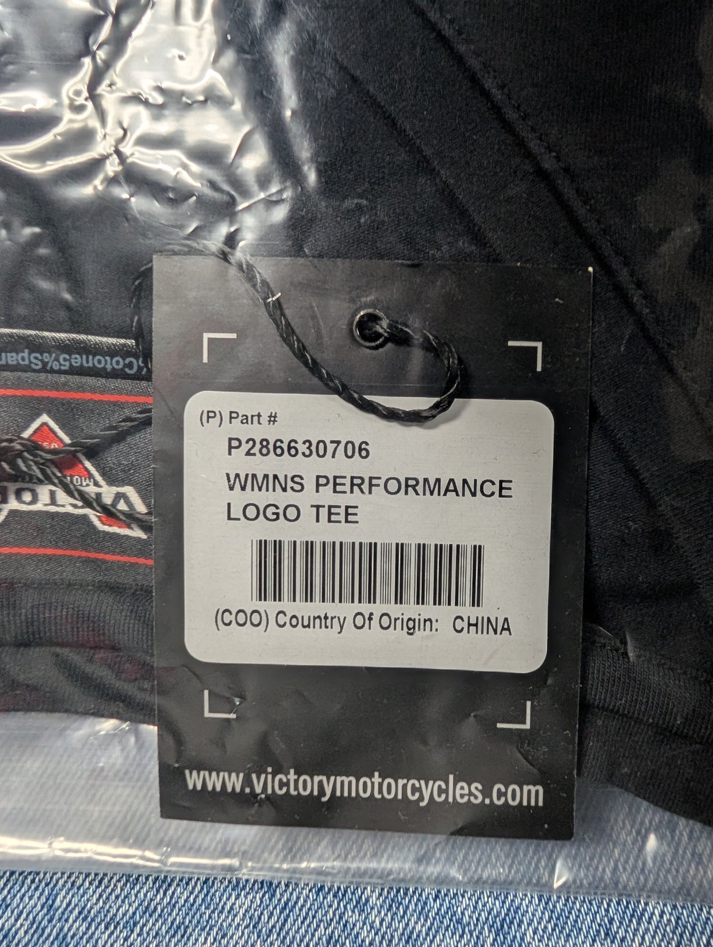 Women's performance logo victory Tshirt Large women's