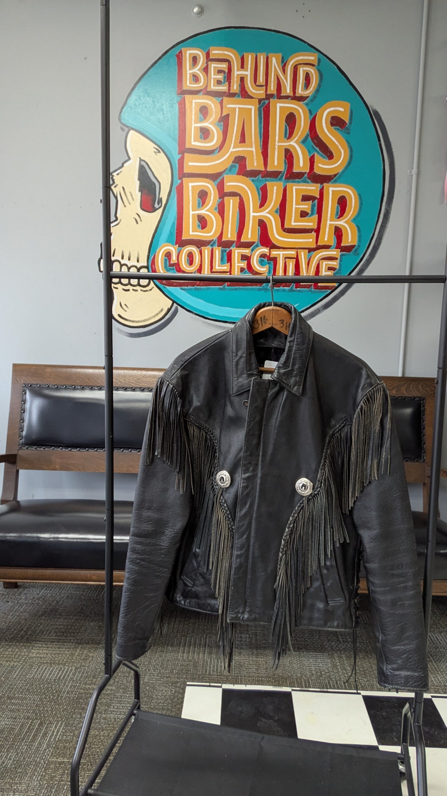 Vintage Fringe Leather Jacket