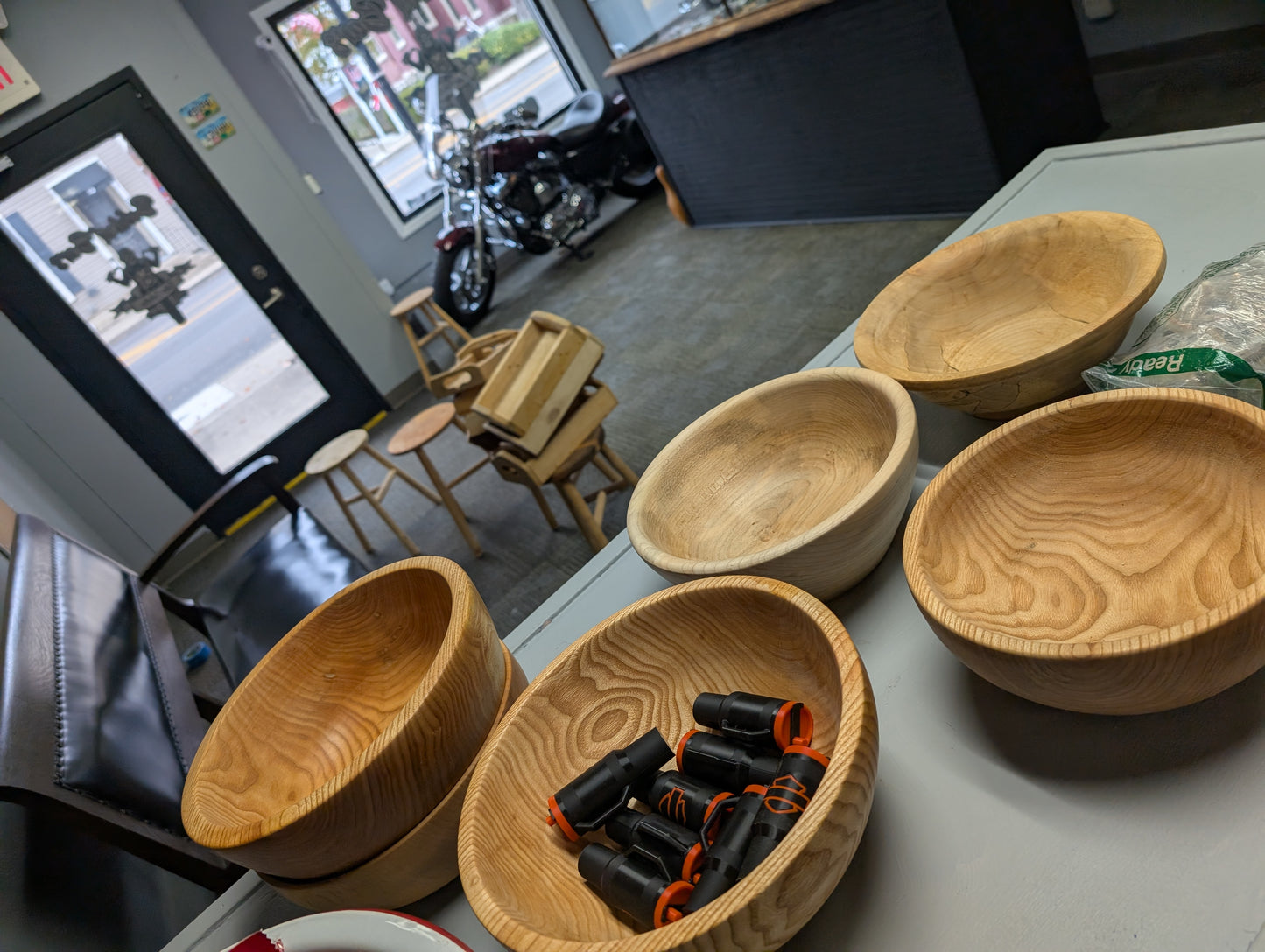 Wooden handmade bowls