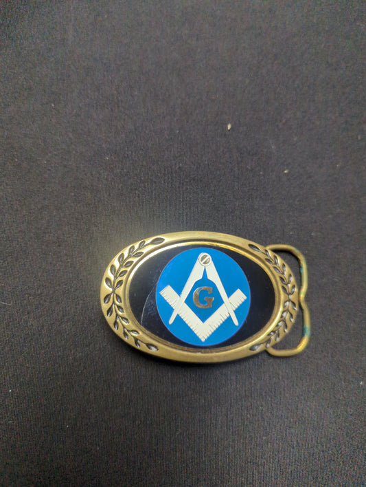 Masonic belt buckle