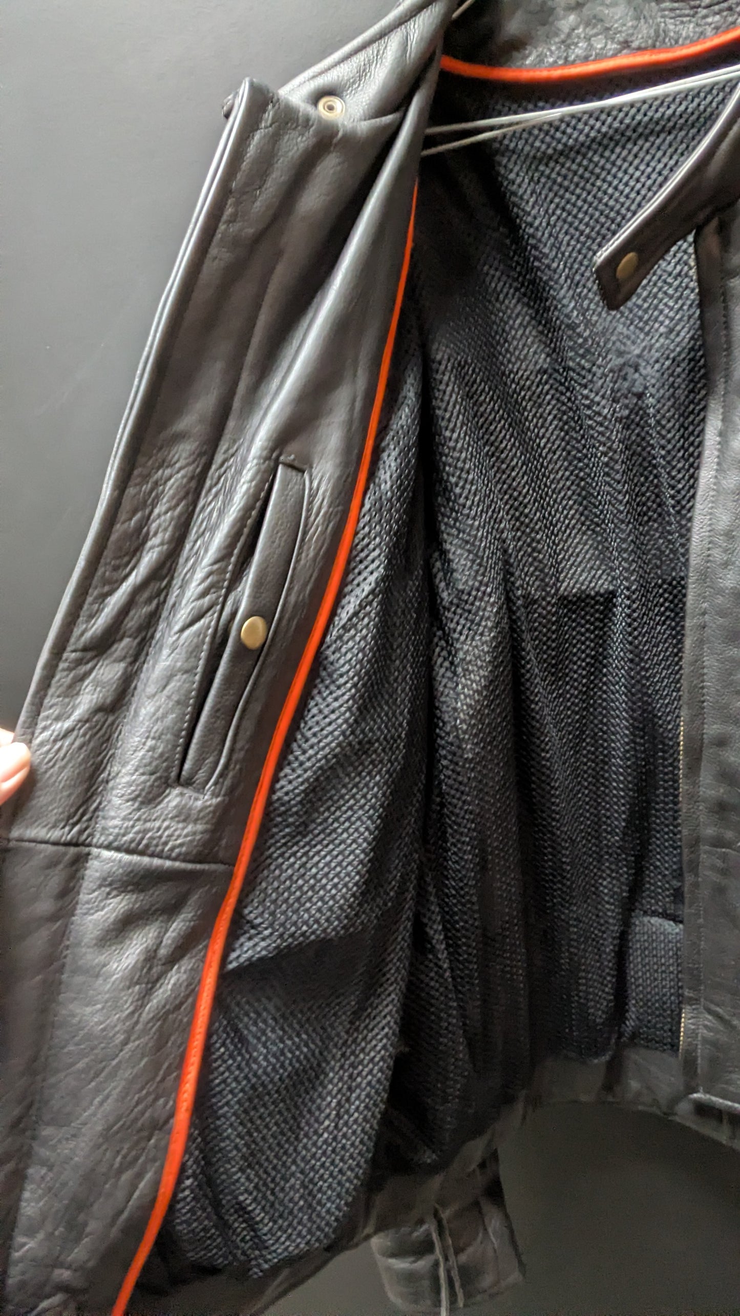 Leather Motorcycle jacket- Men's size 54