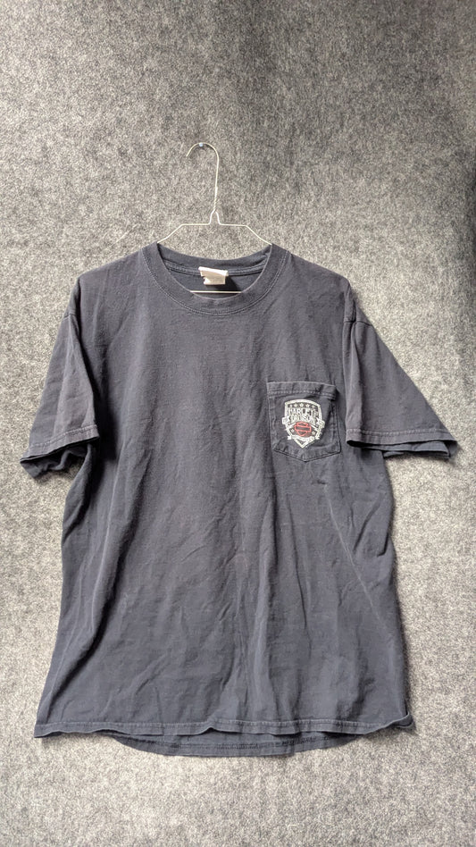 Vintage Queen City Harley-Davidson Pocket Tee – Fairfield, OH – Size L