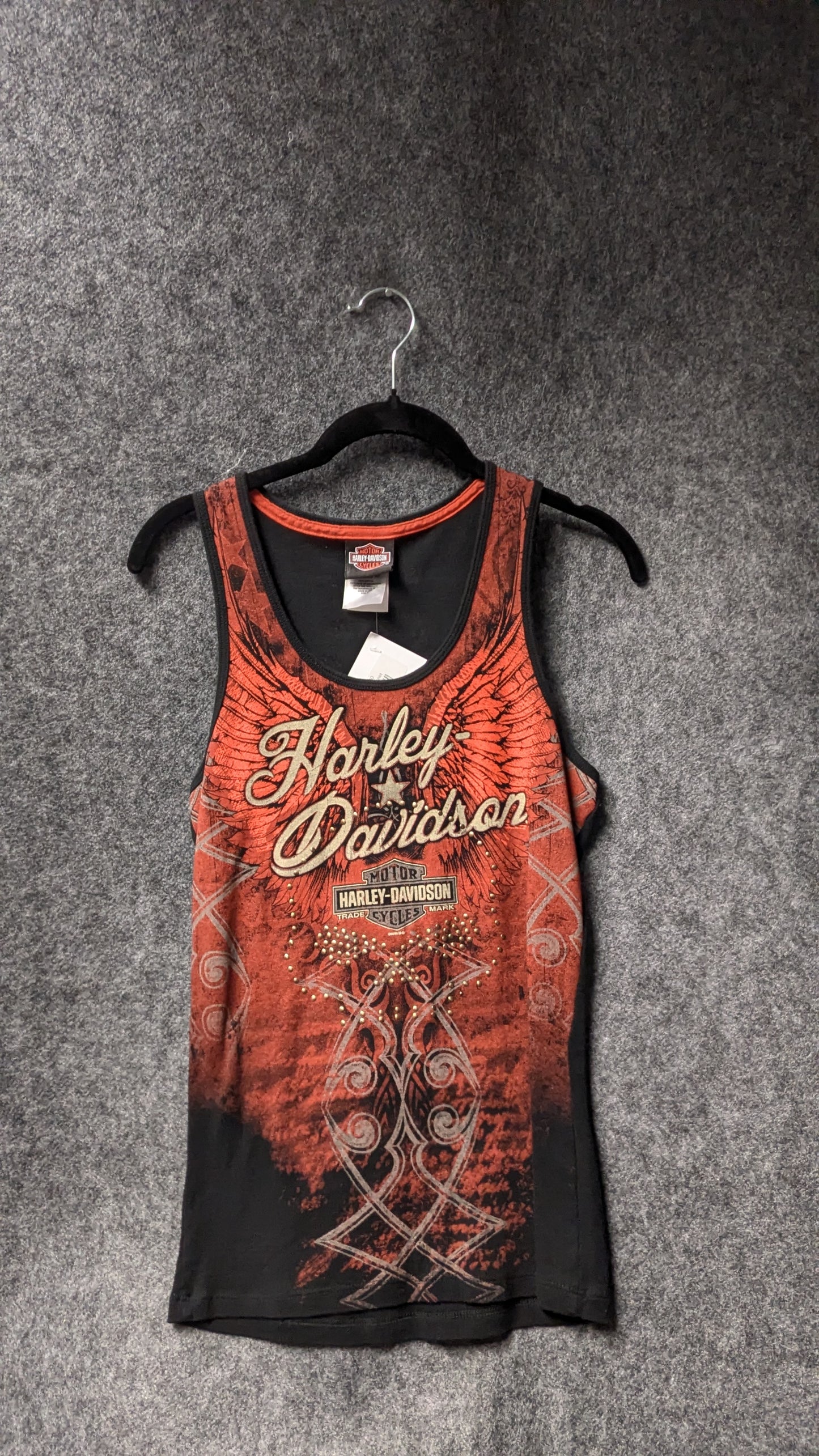 Harley-Davidson Women’s Winged Graphic Tank – Size S – Made in USA