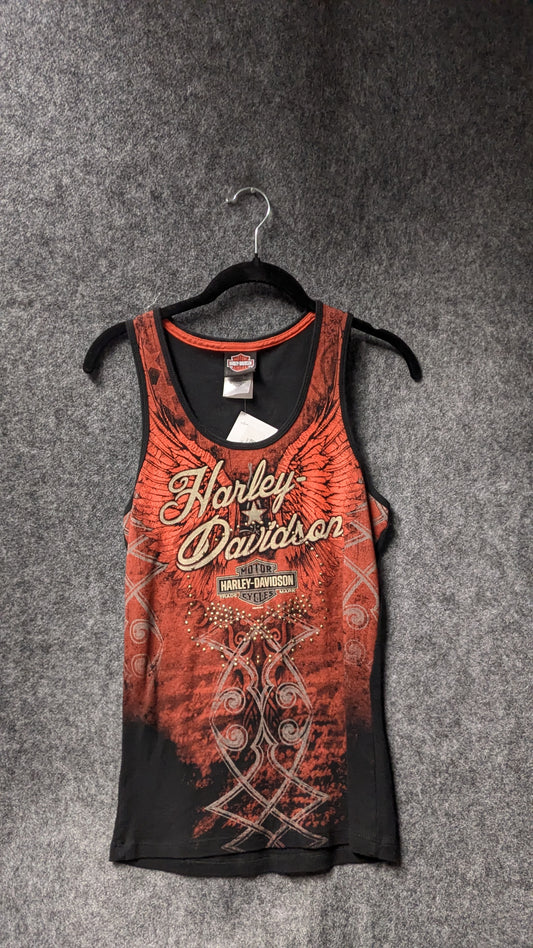 Harley-Davidson Women’s Winged Graphic Tank – Size S – Made in USA