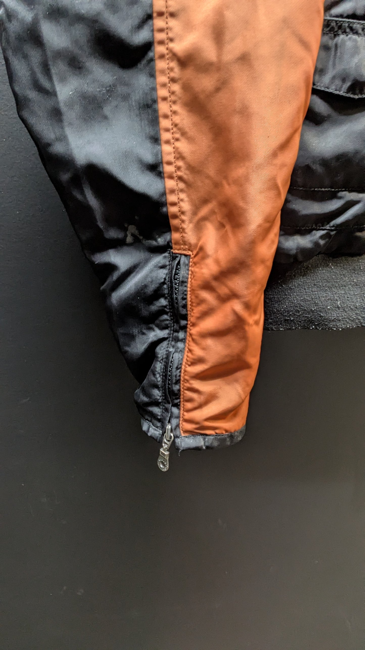 Harley-Davidson Nylon Riding Jacket Black & Orange – Size Large