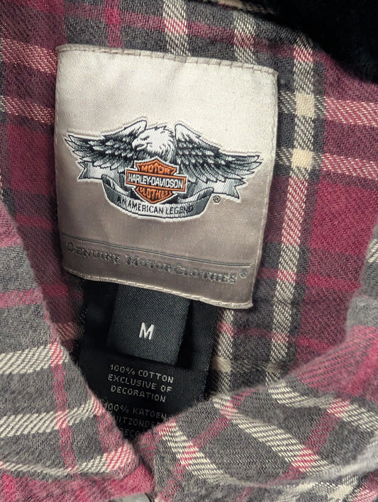 Women's Plaid Harley Davidson Flannel Size Medium