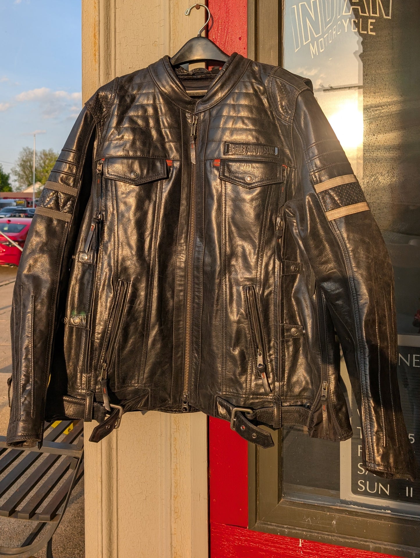 Harley-Davidson Quilted Leather Riding Jacket 2x