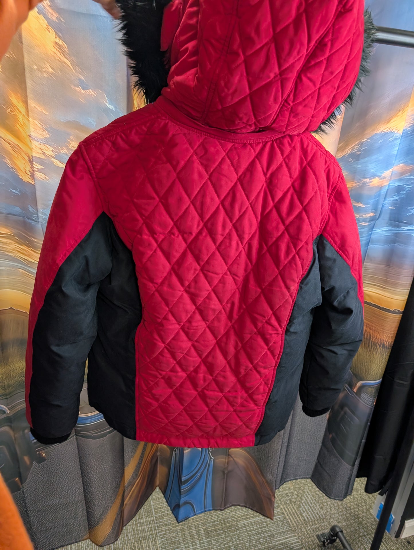 Red hd winter coat