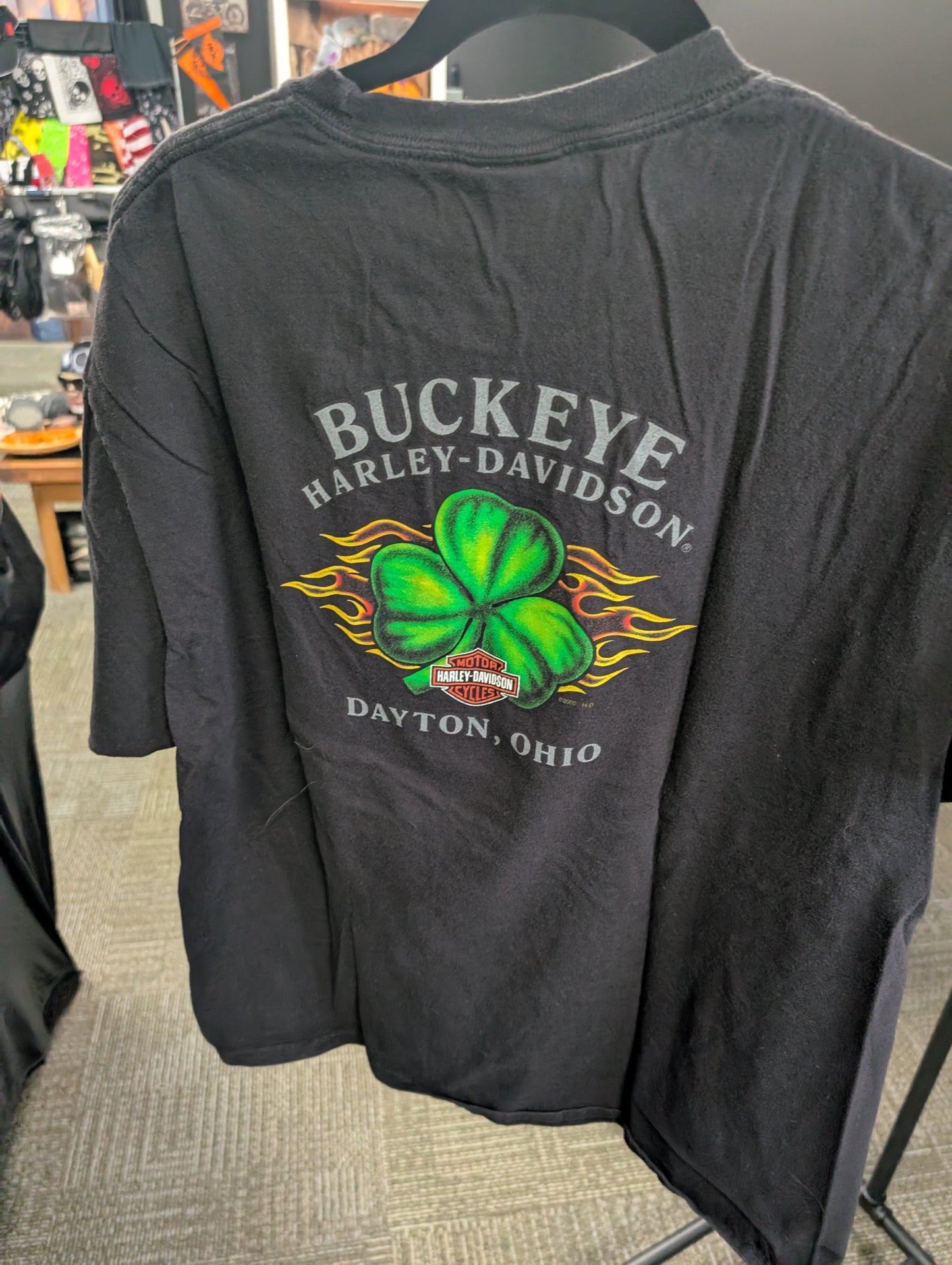 Lucky Buckeye Harley Davidson Stratman Men's XL Tshirt