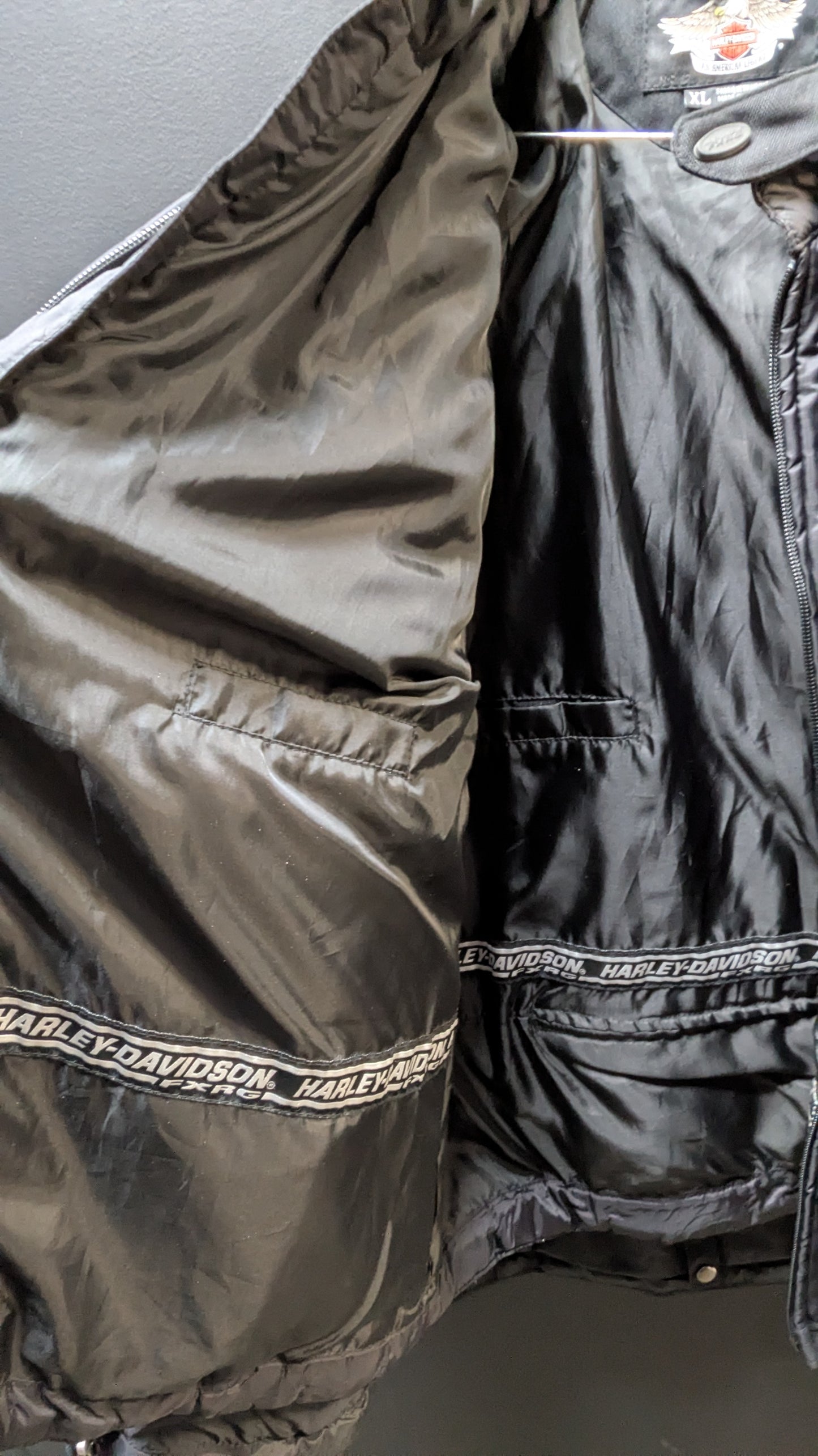 Harley-Davidson Men's FXRG Textile Riding Jacket – Size XL (Near-Mint / Complete System)