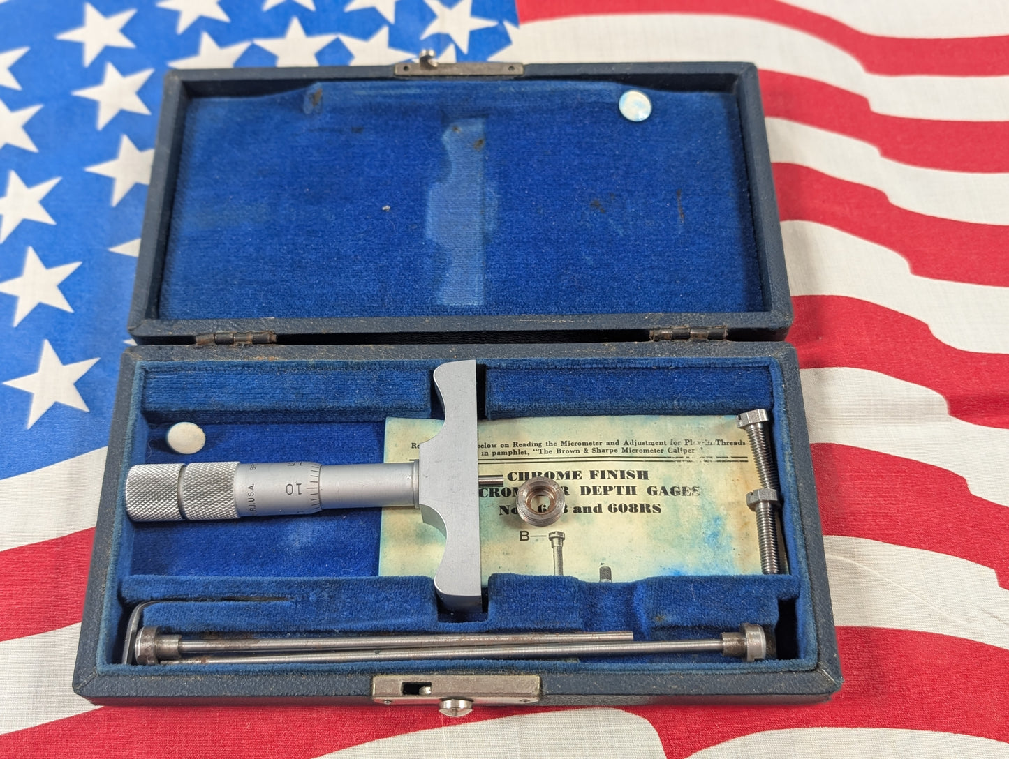 Brown & Sharpe Chrome Finish Micrometer