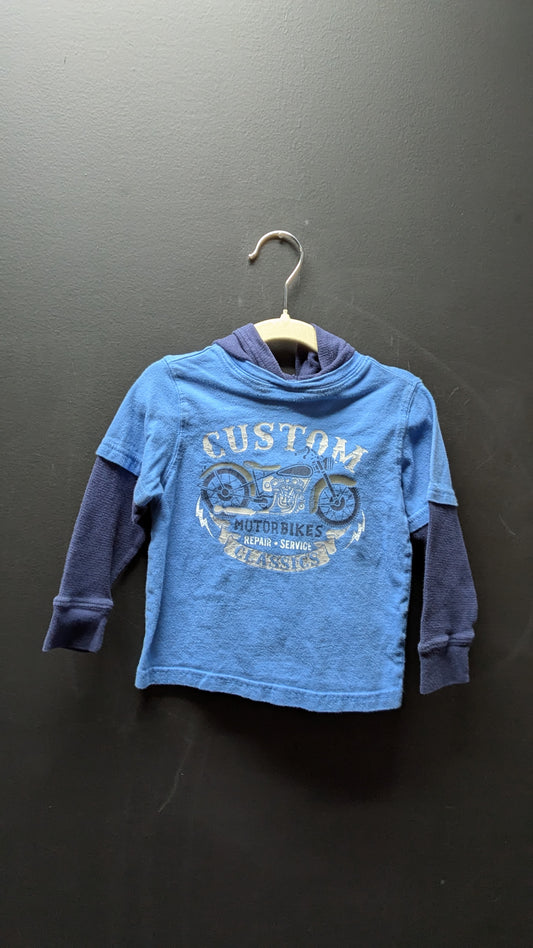 Kids Long Sleeve T-shirt with Hood 18-24months