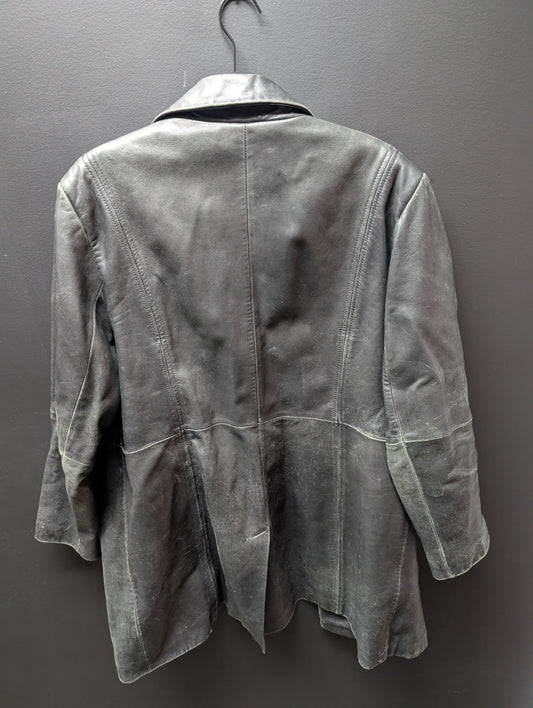 Leather Women's long Kenneth Cole XL coat