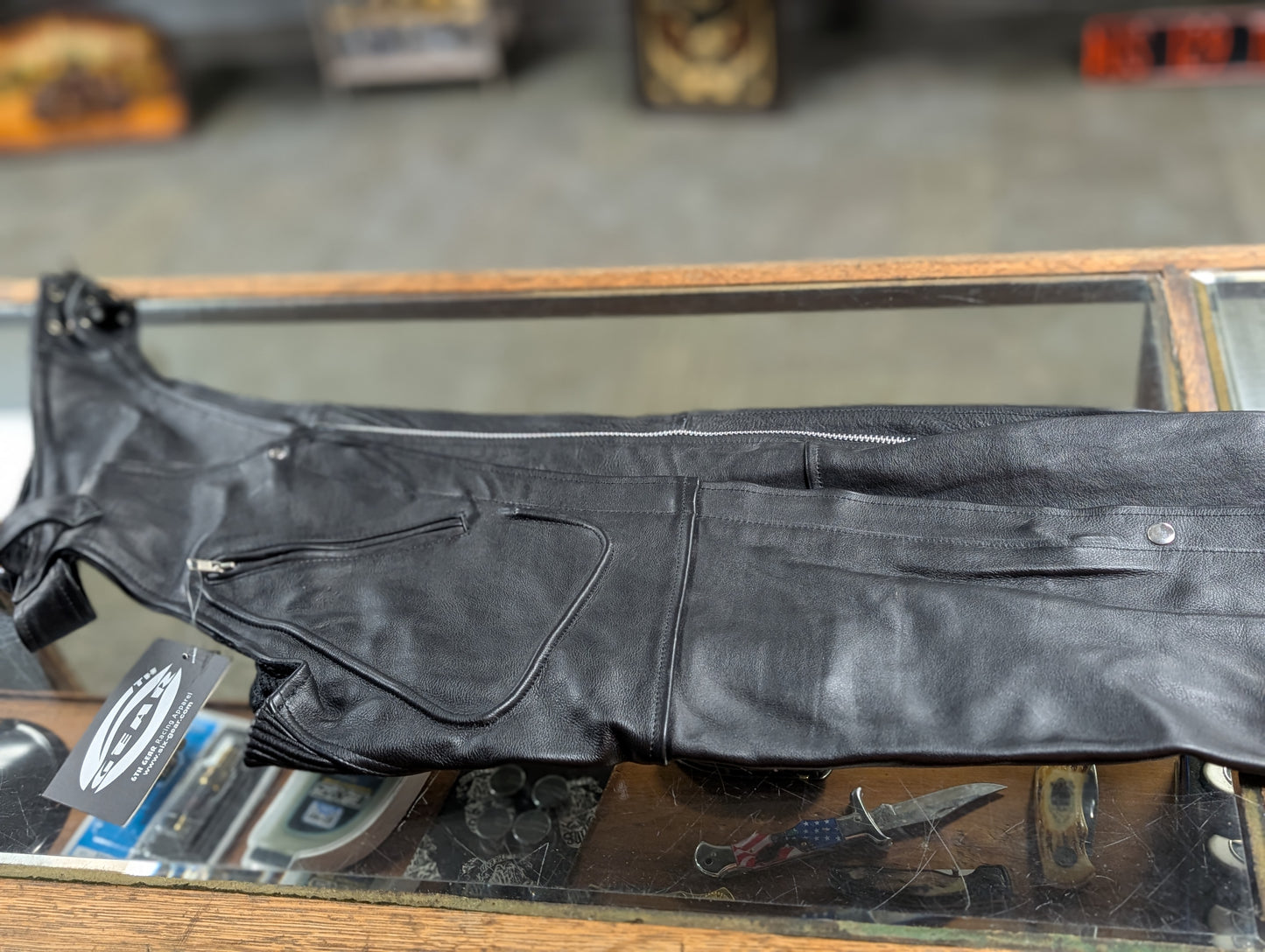 Women's leather chaps Large