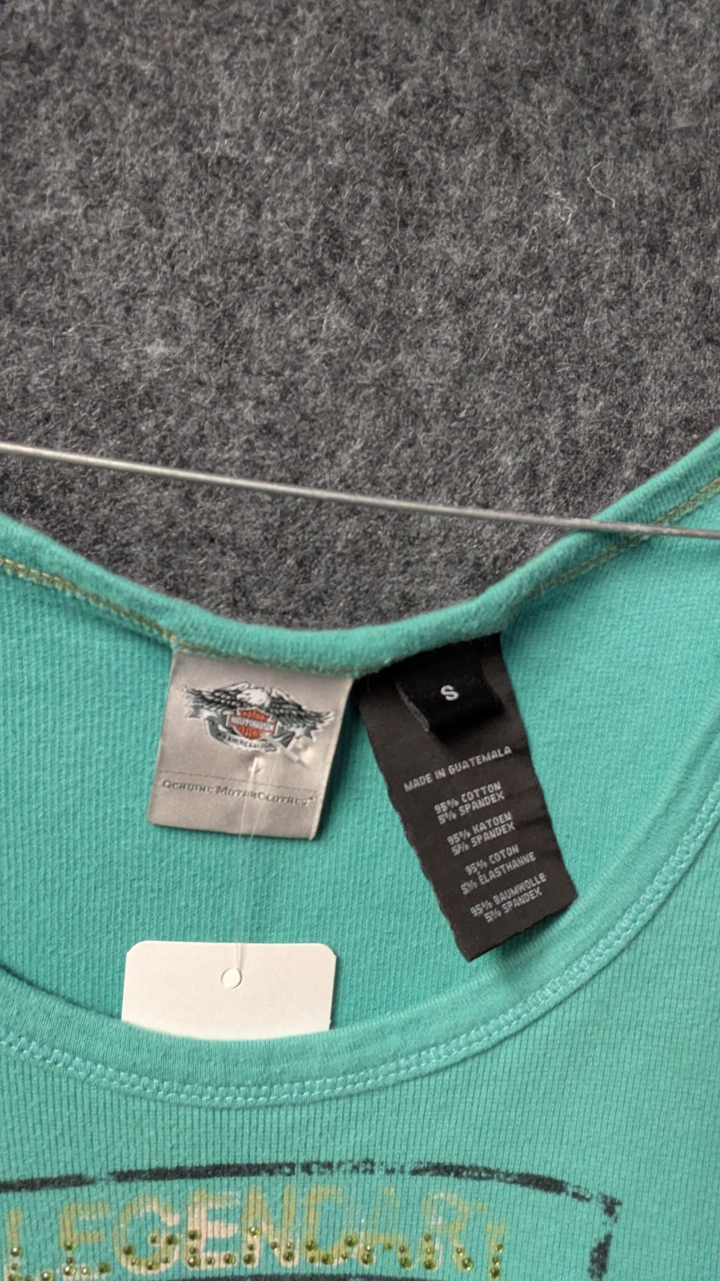 Harley-Davidson Women’s Turquoise Tank Top – Size S