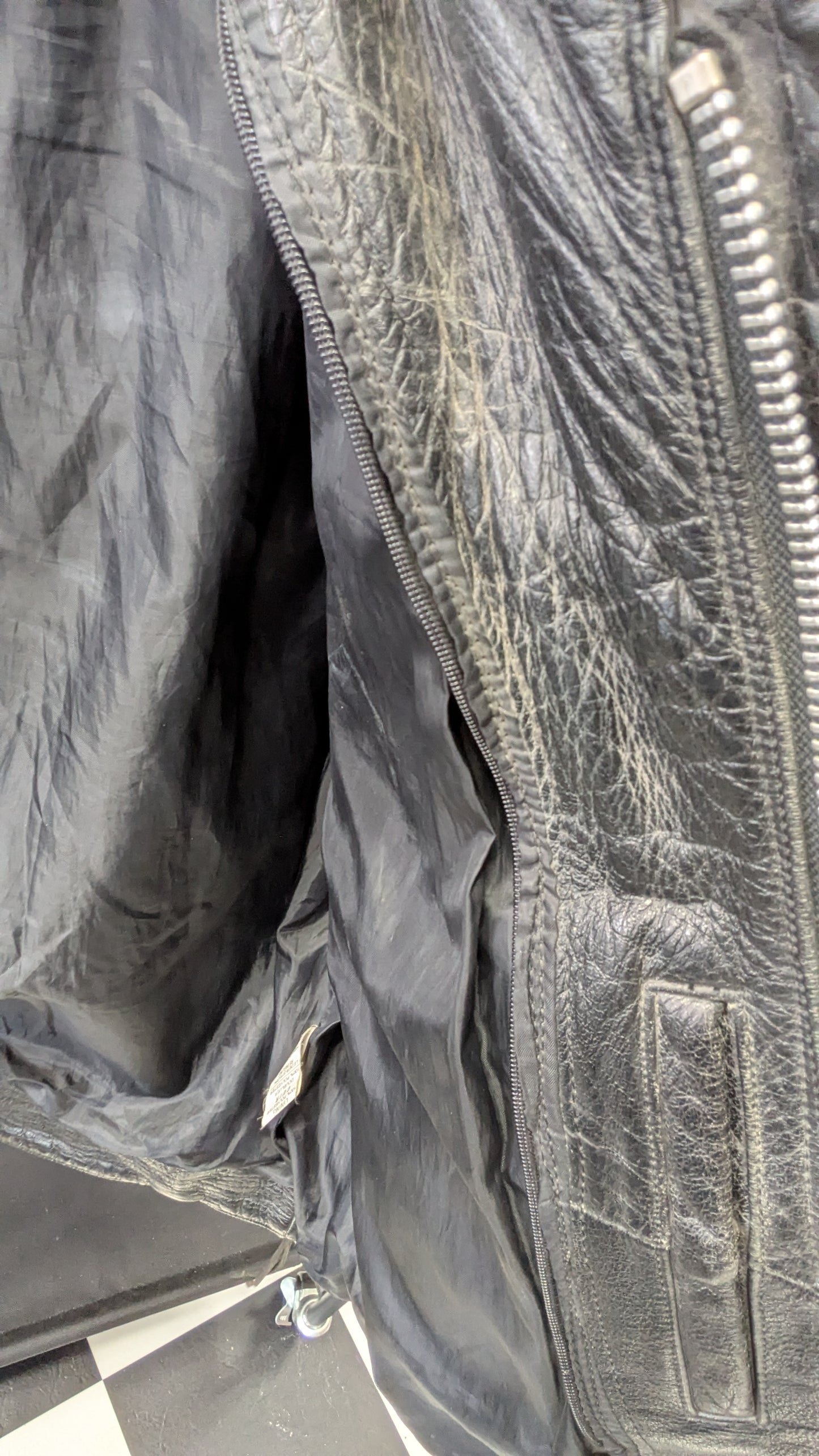 Vintage Fringe Leather Jacket