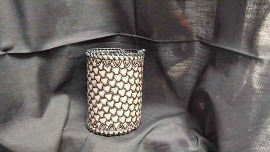 Custom Leather Holder/ Koozie