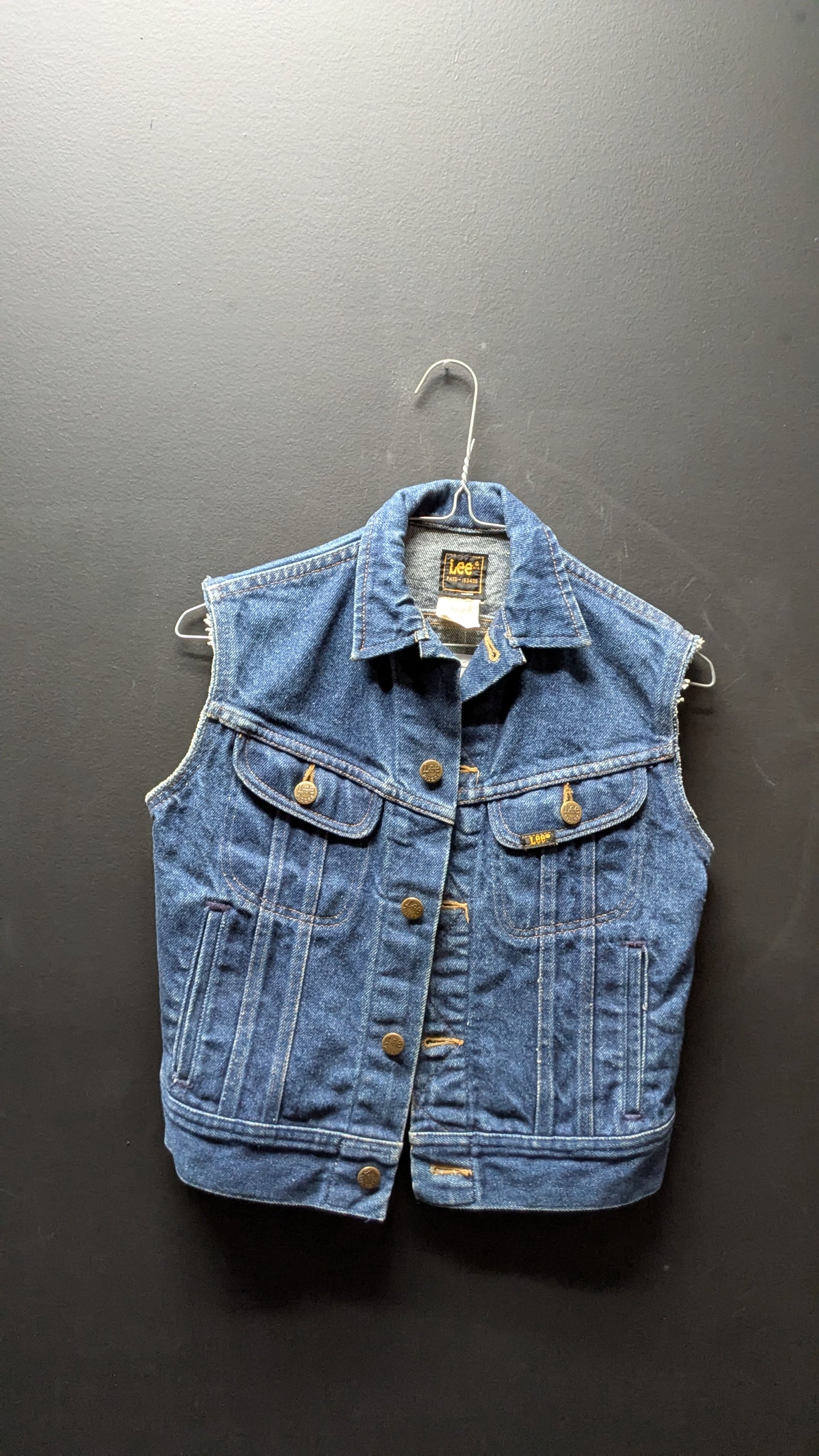 Vintage Lee Kids Denim Vest – Youth Size 10