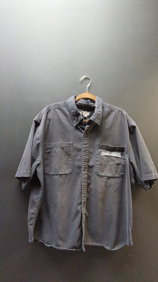 Harley Davidson Button Up Collar Shirt