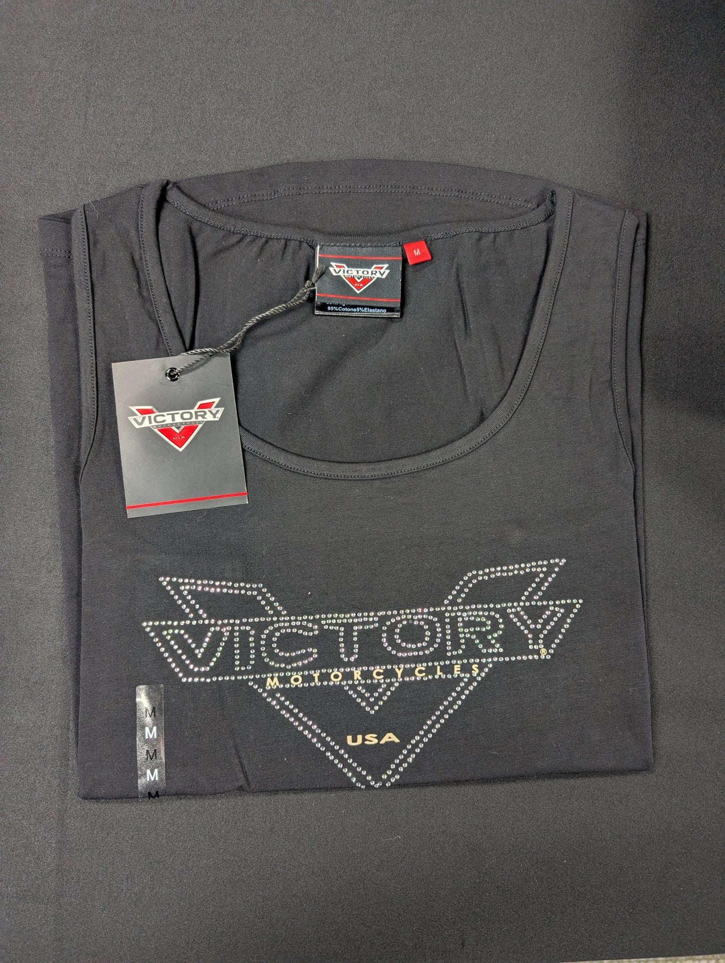 Victory Women's Diamante Tank New old Stock XL