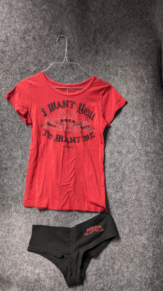 Hard Rock “I Want You to Want Me” Women’s Tee & Briefs Set – Chicago Edition