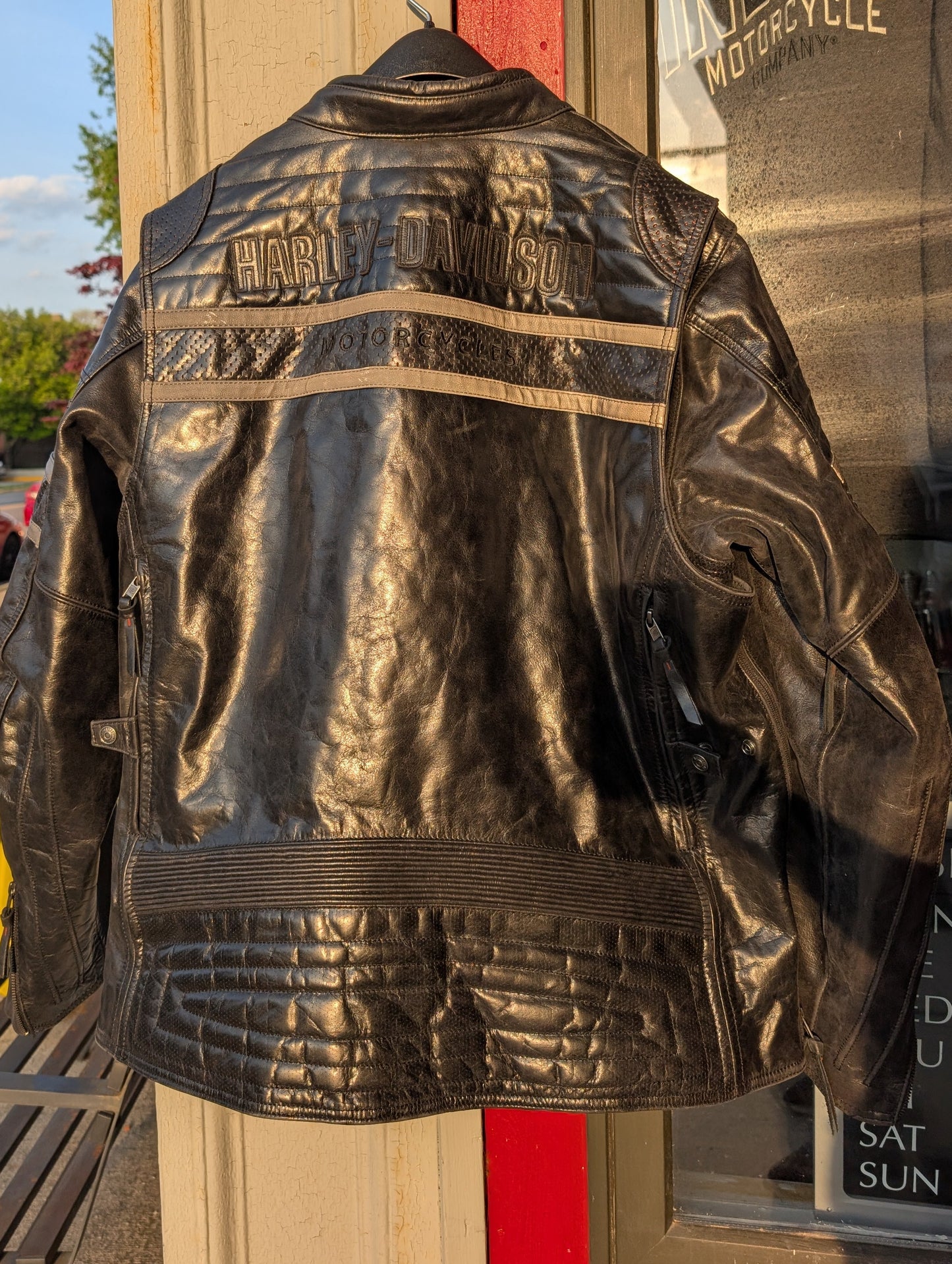 Harley-Davidson Quilted Leather Riding Jacket 2x