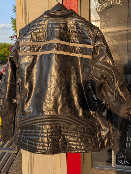 Harley-Davidson Quilted Leather Riding Jacket 2x