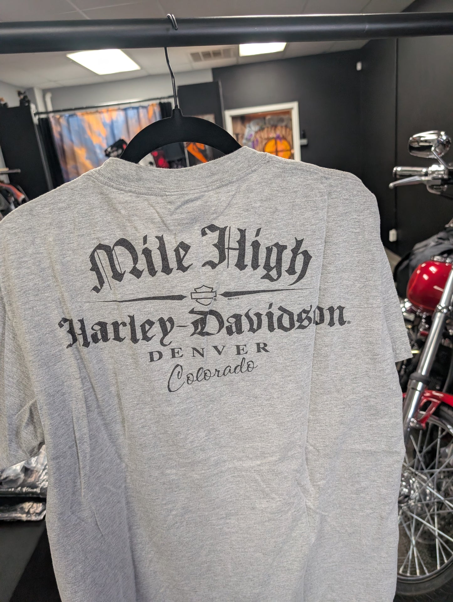 Police Harley Davidson Mile High Denver men's Large Tshirt