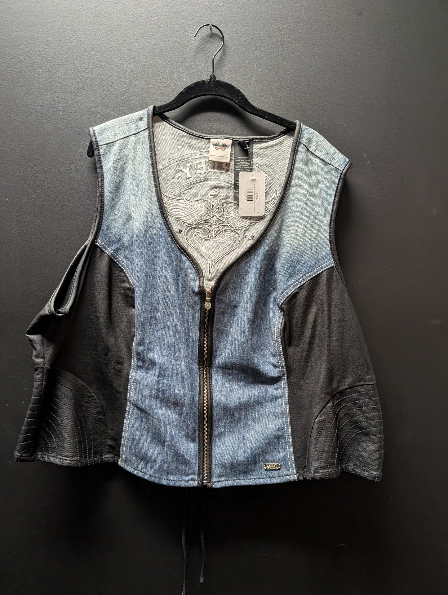 2xl Harley Davidson denim vest for women