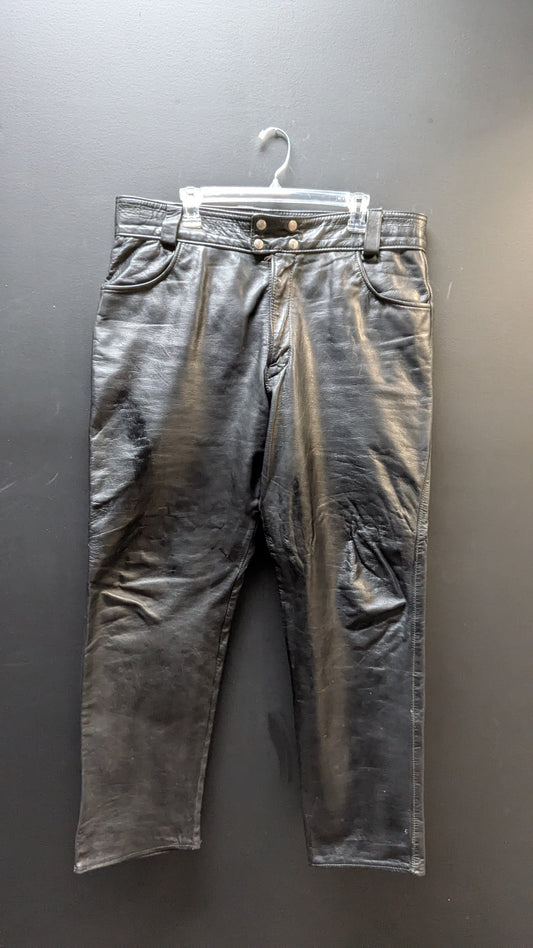 Brooks leather Vintage Sportswear Leather pants -size 40