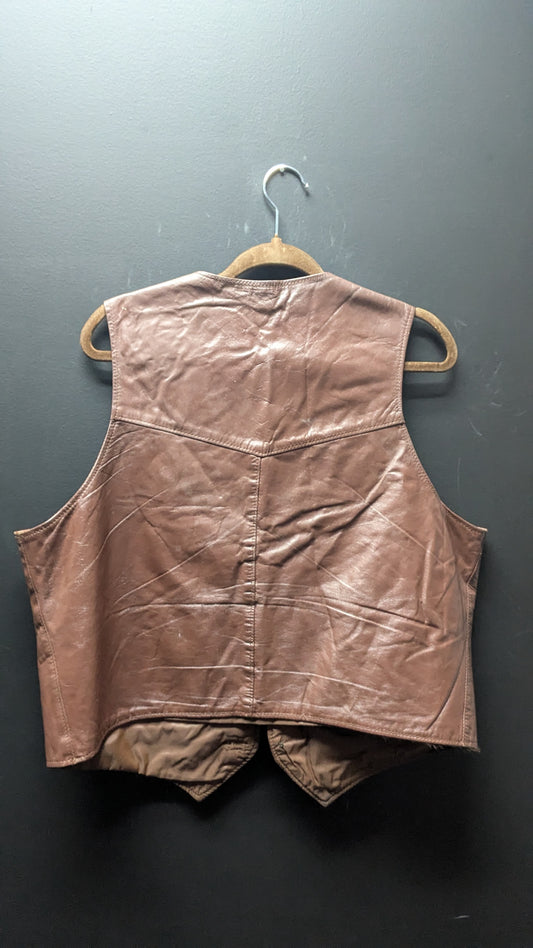 Sears Leather Shop Men's Vest -Large