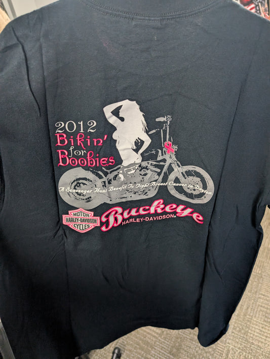 2012 Bikin for Boobies at Buckeye Harley-Davidson Tshirt XL