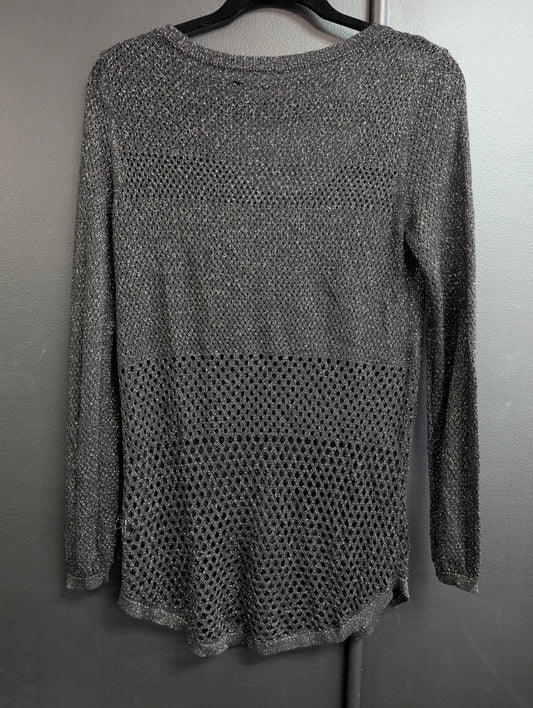 Women's netted sweater size medium