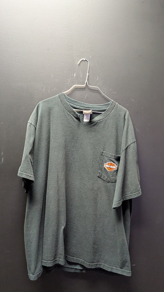 Harley Davidson Pocketed Black T-shirt XL