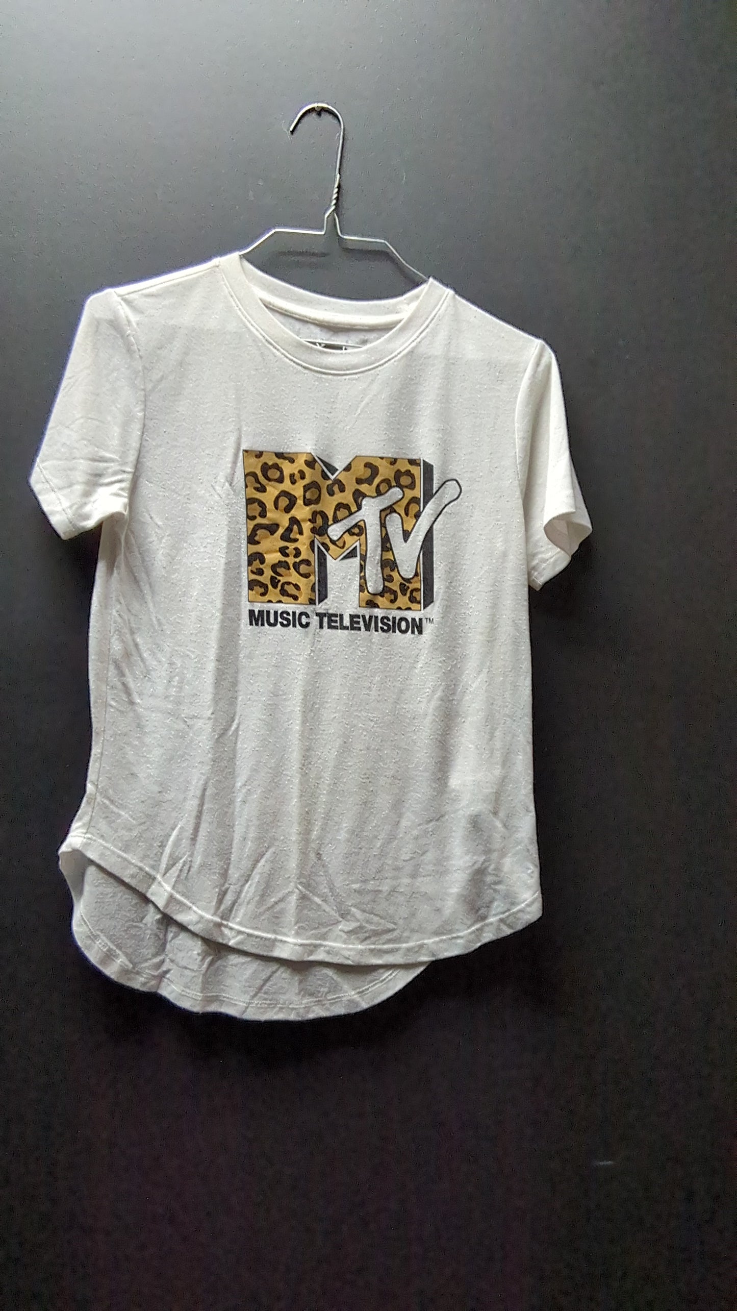 Leopard print MTV White Tee