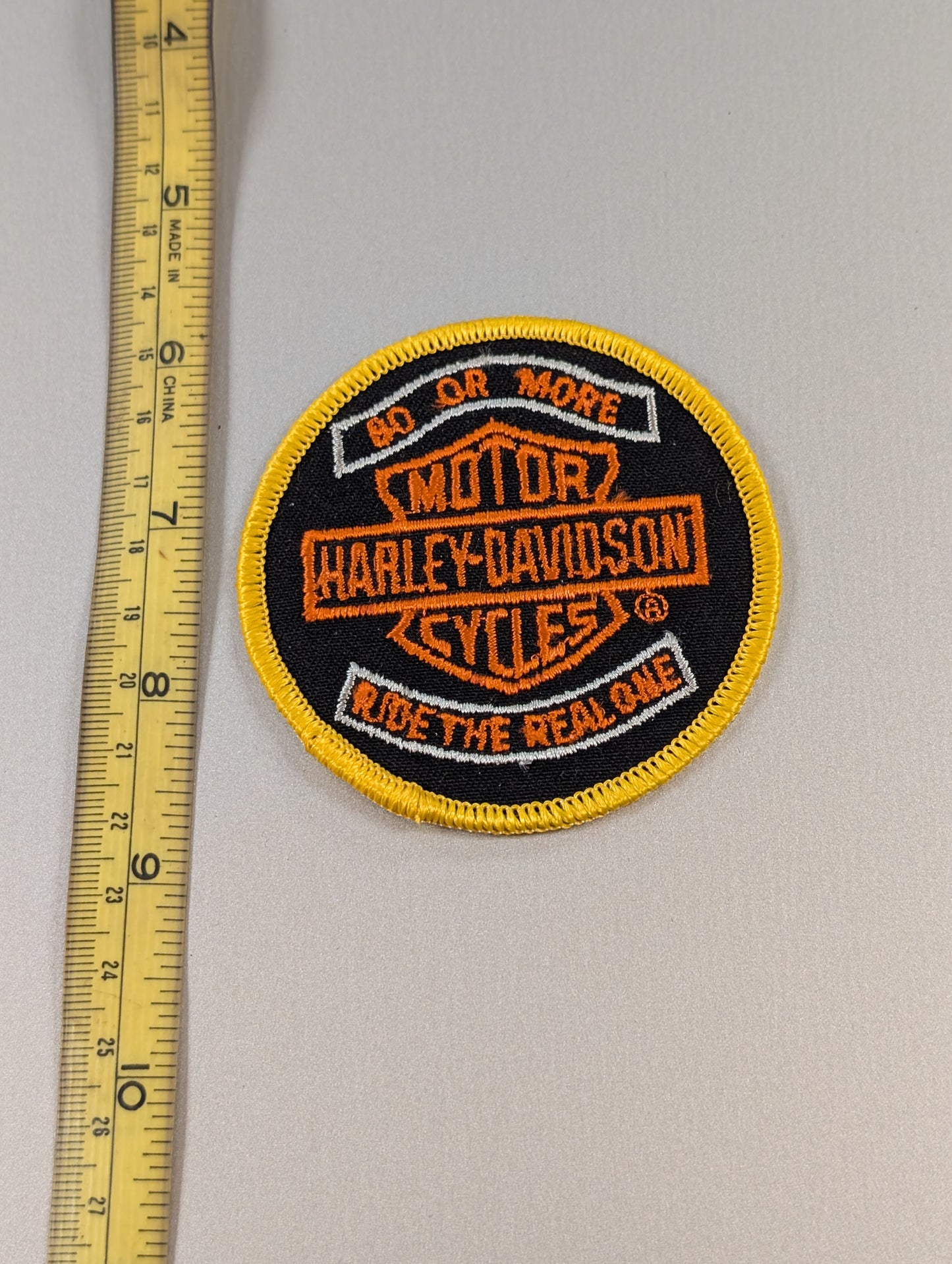 Vintage Harley-Davidson “Go for More – Ride the Rebel” Patch – Gauze Back
