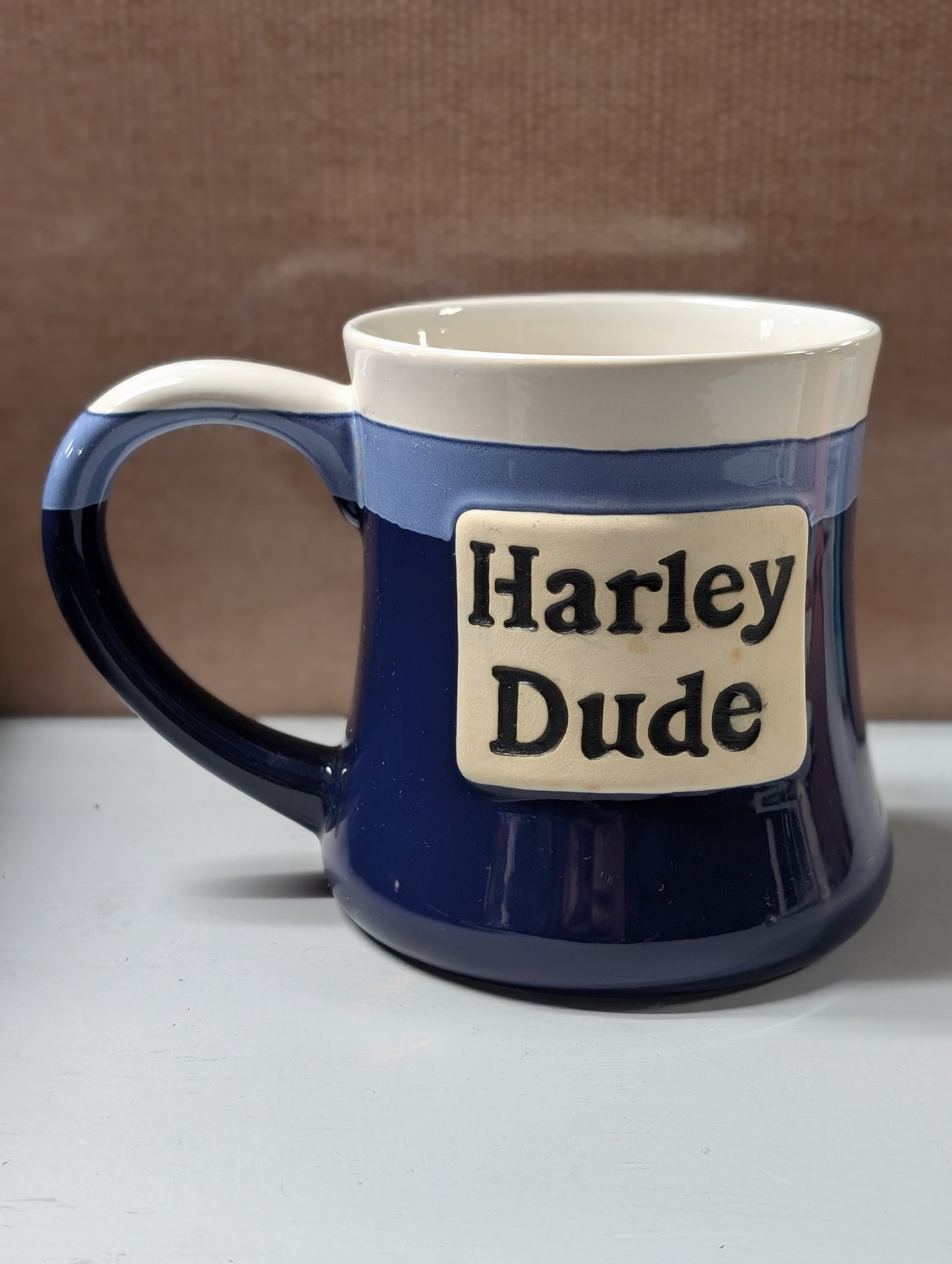 Large Harley mama and Harley dude mugs
