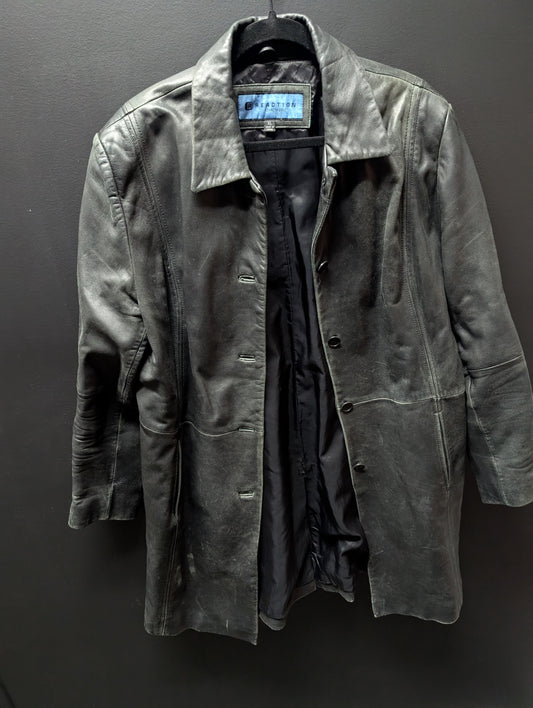 Leather Women's long Kenneth Cole XL coat