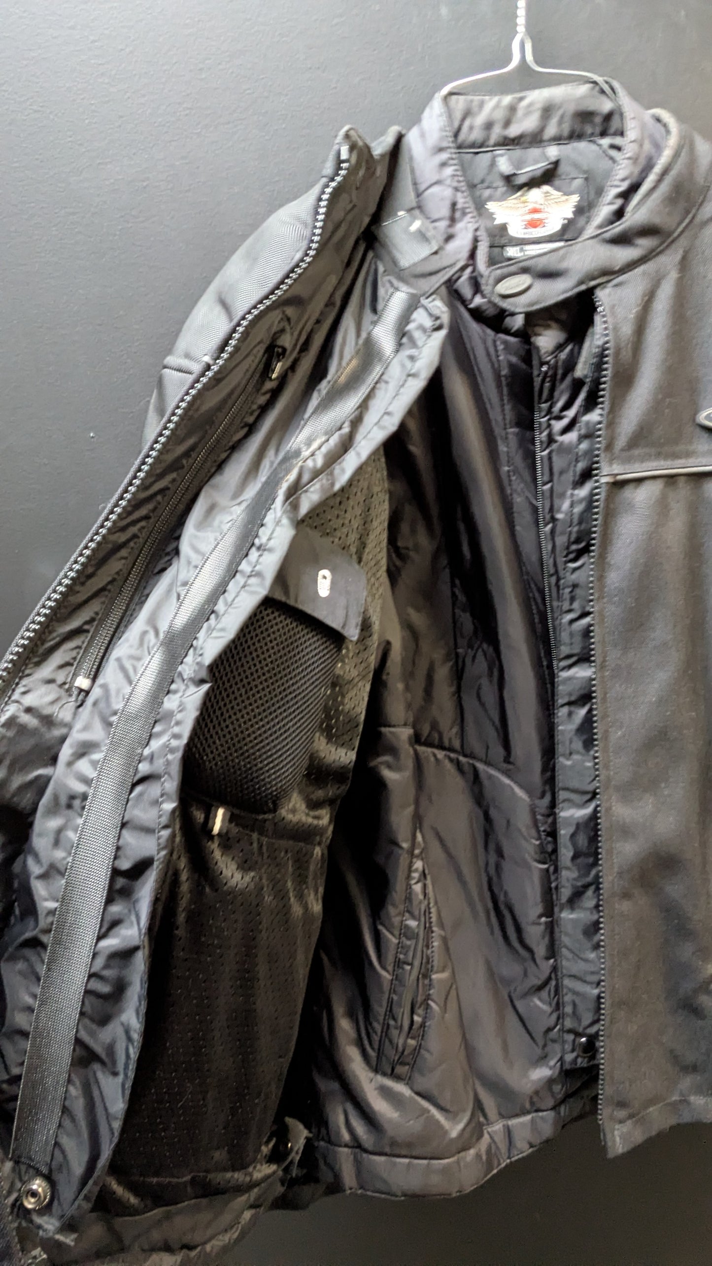 Harley-Davidson Men's FXRG Textile Riding Jacket – Size XL (Near-Mint / Complete System)