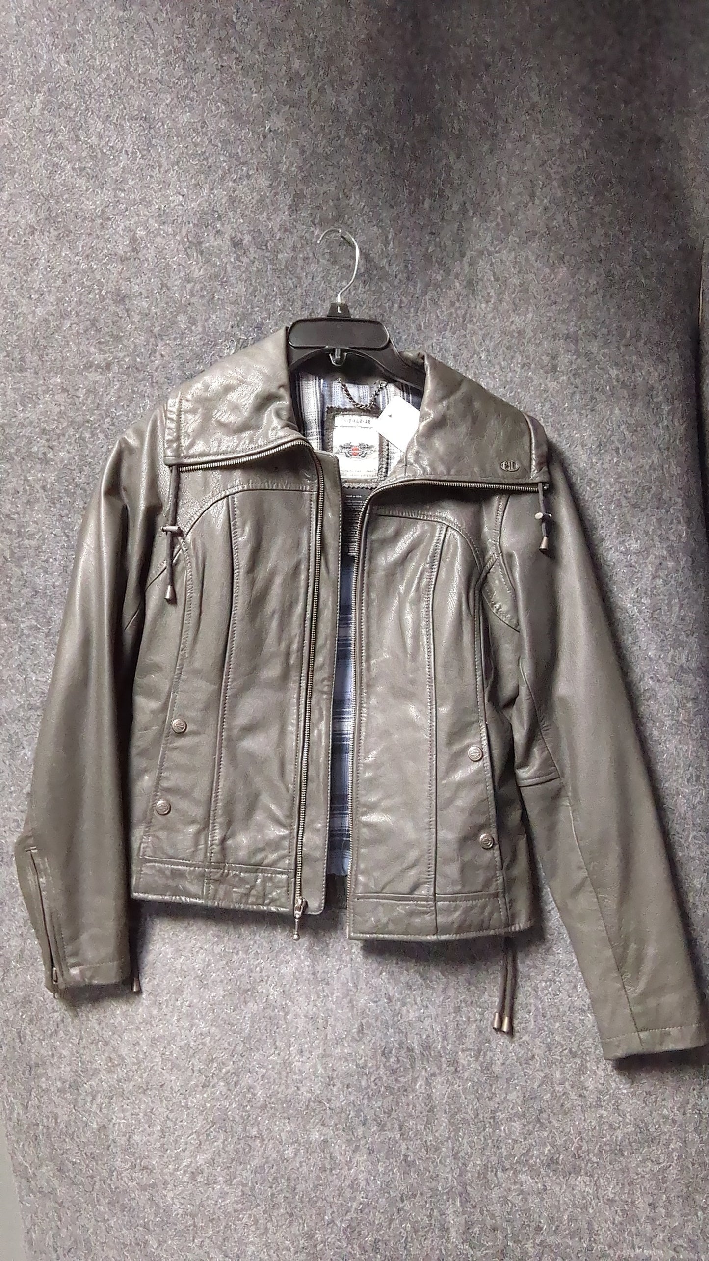 Harley-Davidson Women’s Goatskin Leather Riding Jacket – L