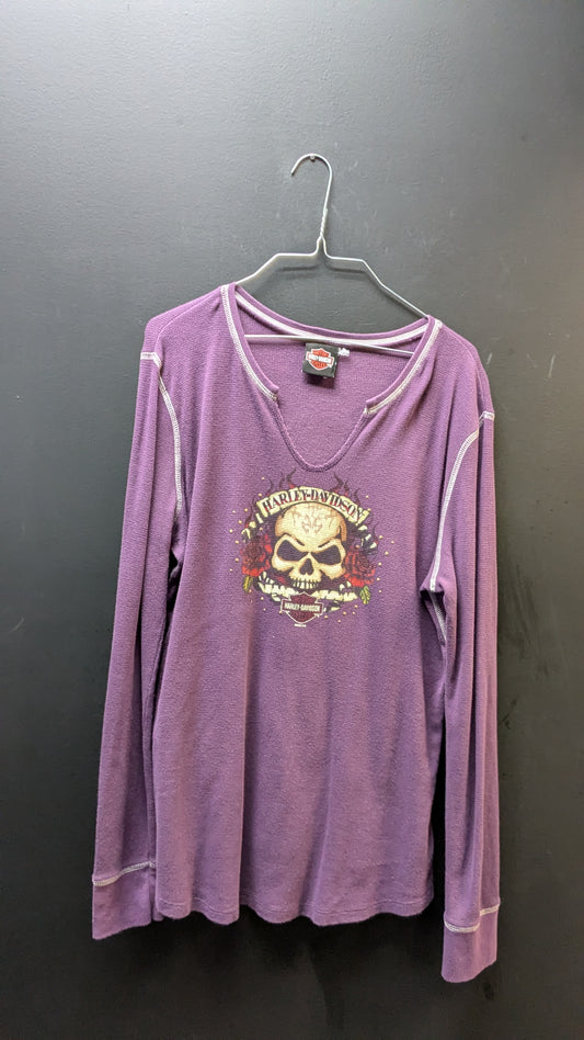 Harley-Davidson Purple Thermal Long Sleeve – Women’s XXL (Estimated)